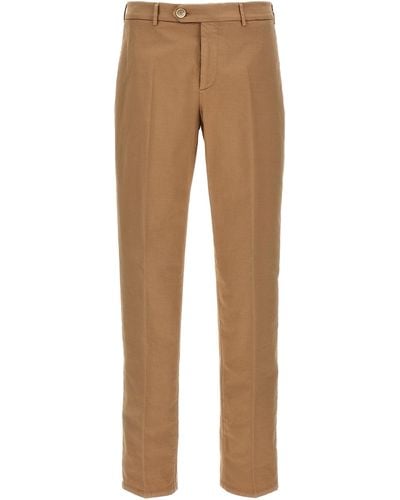 Brunello Cucinelli Garment-Dyed Trousers Pantaloni Beige - Neutro