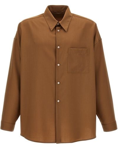 Marni Pocket Shirt Shirt, Blouse - Brown