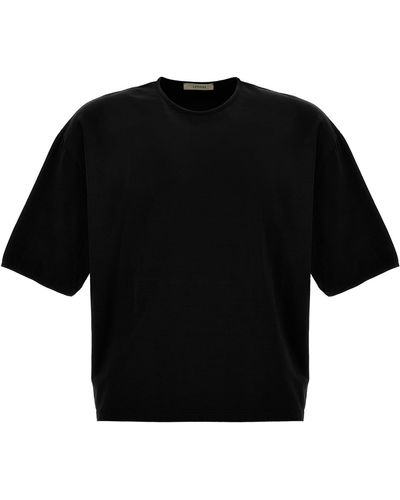 Lemaire Mercerized Cotton T-shirt - Black