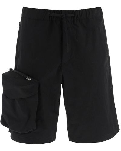 OAMC Oversized Shorts With Maxi Pockets - Black