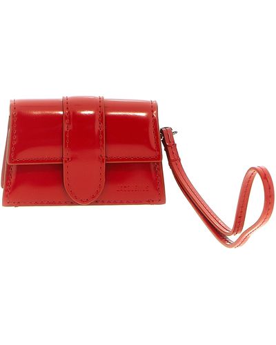 Jacquemus Le Porte Bambino Wallets, Card Holders - Red