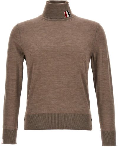 Thom Browne Rwb Sweater, Cardigans - Brown