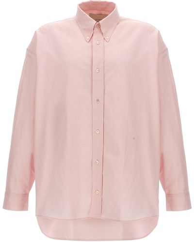 Studio Nicholson Oversized Shirt Shirt, Blouse - Pink