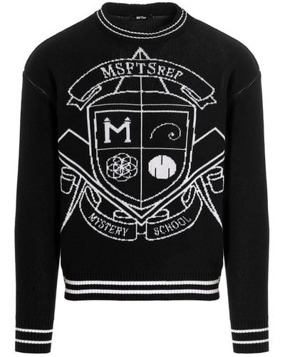 Msftsrep Jacquard Logo Sweater - Black