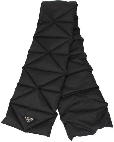 Prada Scarves With Hood Eco Nylon - Black