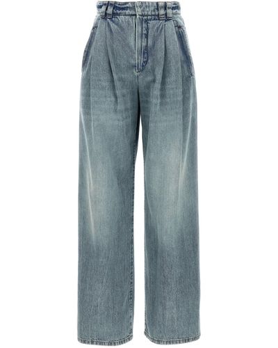 Brunello Cucinelli Wide Leg Pences Jeans - Blue