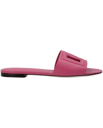 Dolce & Gabbana Dg Millenials Logo Slides - Pink