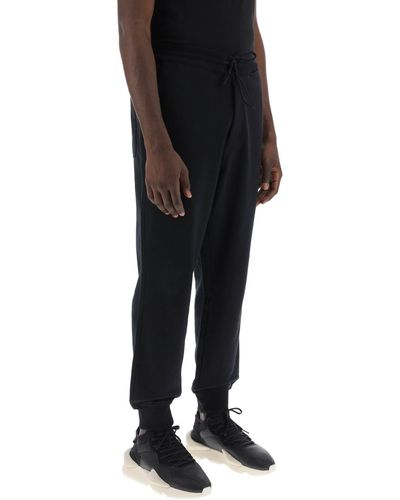 Y-3 French Terry Cuffed Jogger Pants - Black
