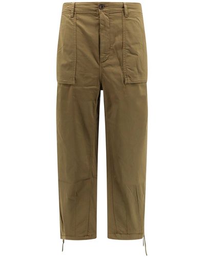 C.P. Company Pantalone wide in cotone stretch - Verde