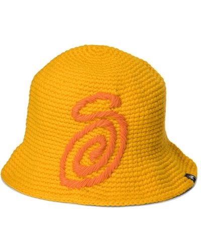 Stussy Swirly S Hats - Orange