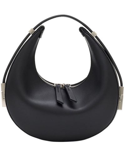 OSOI Leather Shoulder Bag - Black