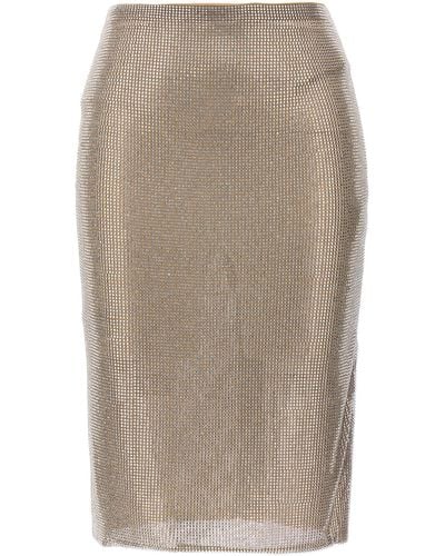 GIUSEPPE DI MORABITO Crystal Skirt Skirts - Natural