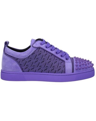 Louboutin Trainers Suede - Purple