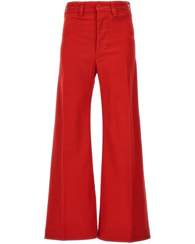 Polo Ralph Lauren Flared Pantaloni Rosso