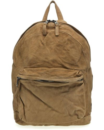 Giorgio Brato Leather Backpack Backpacks - Brown