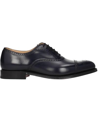 Church's Lace Up And Monkstrap Toronto Leather Blue Blue Navy - Black