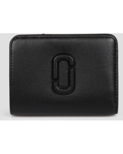 Marc Jacobs The Leather J Marc Mini Compact Wallet - Gray