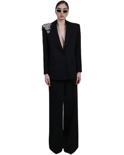 The Archivia Suit Jacket And Trousers Aura Black