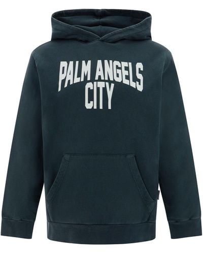 Palm Angels Sweatshirt Hooded - Black