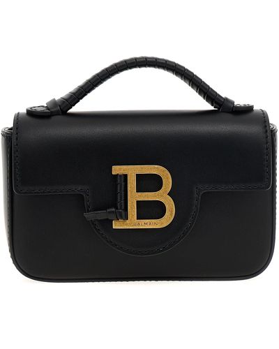 Balmain B-Buzz Mini 17 Crossbody Bags - Black