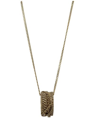 Maison Margiela Necklaces Mm6 Brass - Metallic