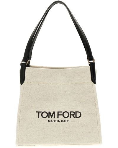 Tom Ford Amalfi Medium Tote Bag - White