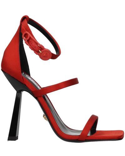 Versace Sandals Satin Red