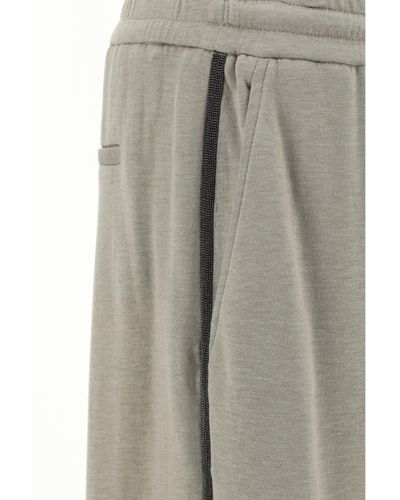 Brunello Cucinelli Pantaloni Della Tuta - Grey