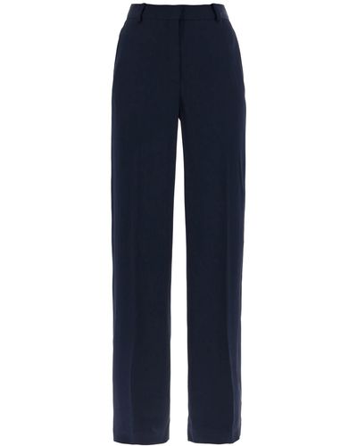 Stella McCartney Crepe Palazzo Trousers In - Blue