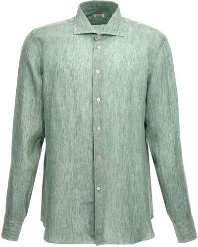 Borriello Linen Shirt Shirt, Blouse - Green