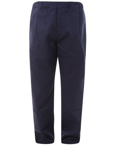 The Silted Company Cotton Trouser - Blue