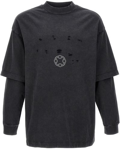1017 ALYX 9SM Double Sleeve Laser T-shirt - Gray