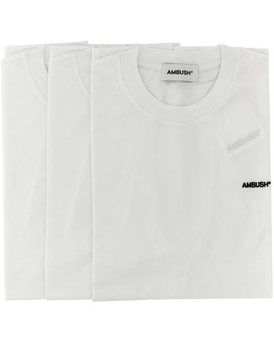 Ambush 3 Pack T Shirt Bianco