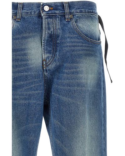 N°21 Pleated Jeans Blu
