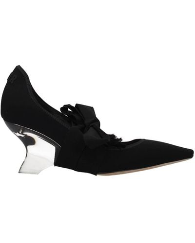 Dior Court Shoes Fabric Black