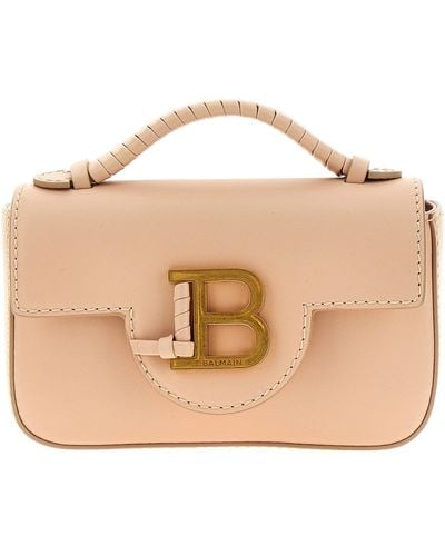 Balmain B-buzz Mini Hand Bags - Brown