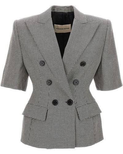 Alexandre Vauthier Hooth Blazer Jacket Giacche Bianco/Nero - Grigio