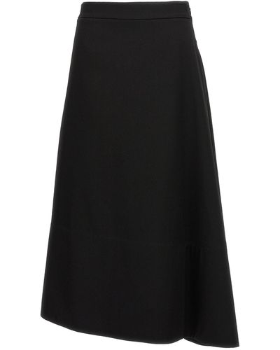 Jil Sander Asymmetrical Skirt Gonne Nero