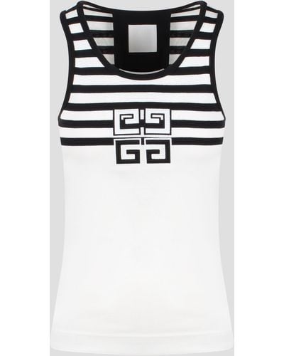 Givenchy 4g stripes cotton tank top - Nero