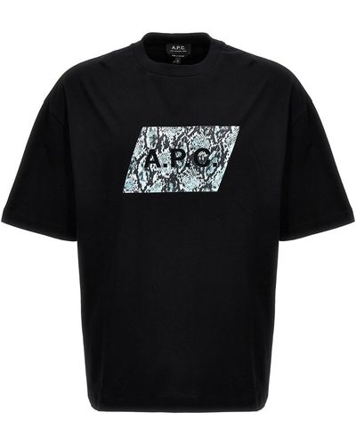 A.P.C. Cobra T Shirt Nero