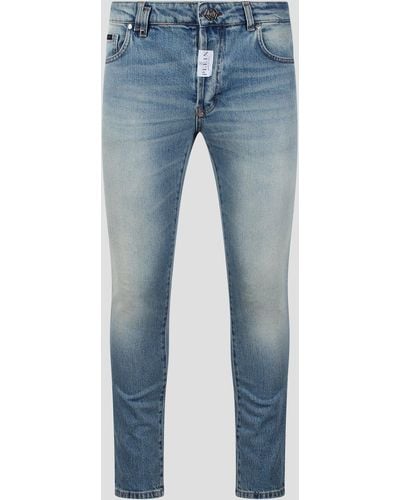 Philipp Plein Skinny Fit Denim Trousers - Blue
