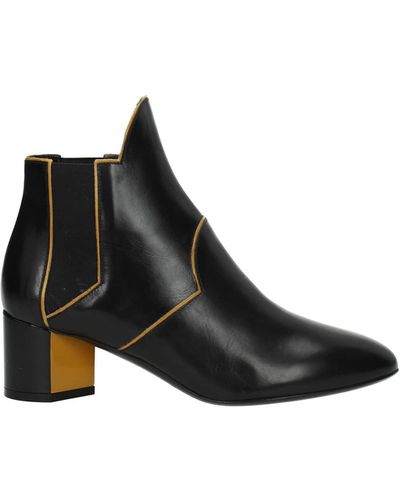 Pierre Hardy Ankle Boots Leather - Black