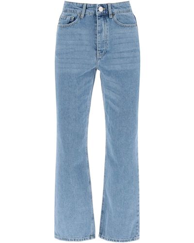 By Malene Birger Jeans Cropped Milium In Denim Organico - Blu
