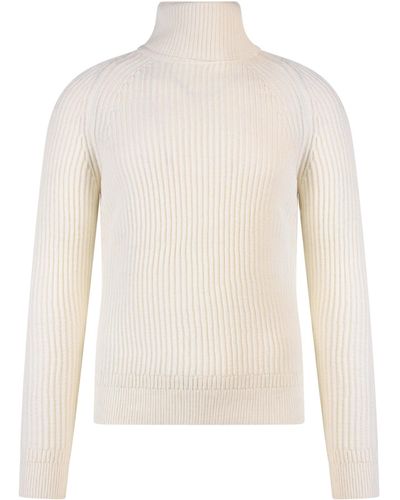 Zanone Sustainable Virgin Wool Sweater - White