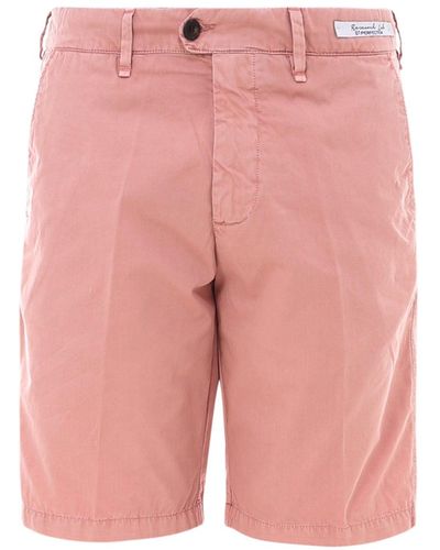 PERFECTION GDM Cotton Bermuda Shorts - Pink