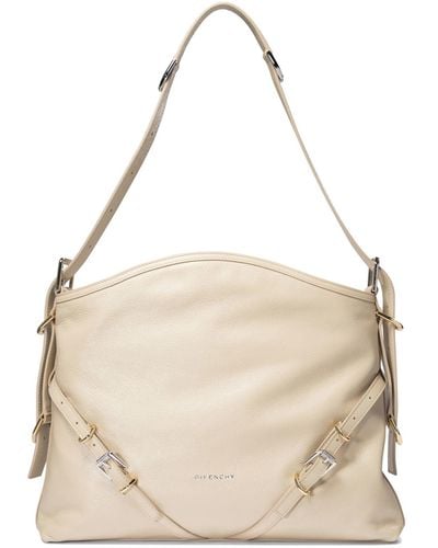Givenchy Medium Voyou Shoulder Bags - Natural