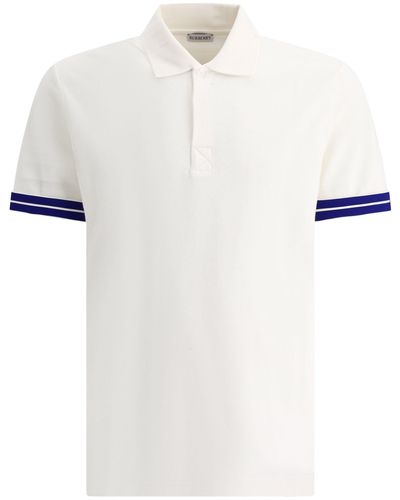 Burberry Ekd Polo Shirts - White