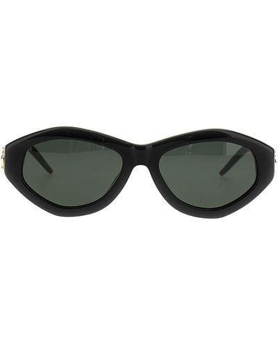 Casablanca Monogram Plaque Sunglasses - Black