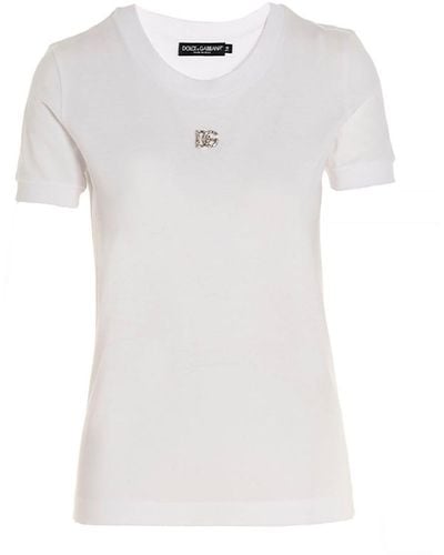 Dolce & Gabbana Jewel Logo T-shirt - White