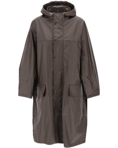 Lemaire Cotton-coated Trench Coat - Grey